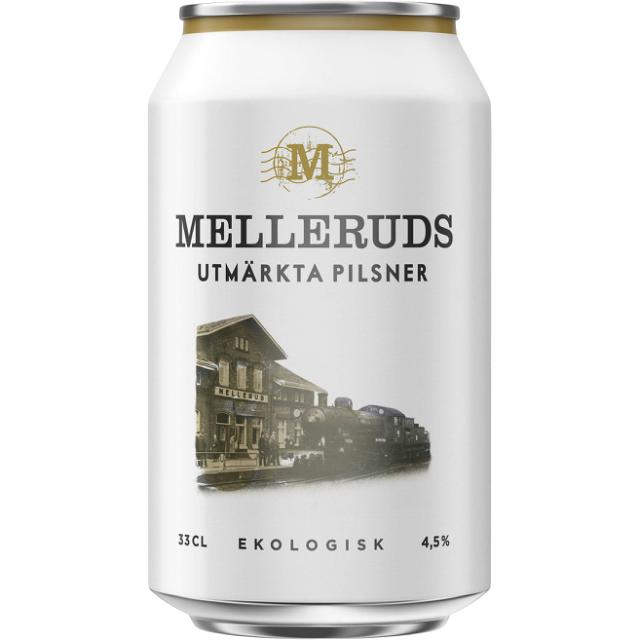 Melleruds Utmärkta Pilsner Ekologisk 4,5% 24x0,33l