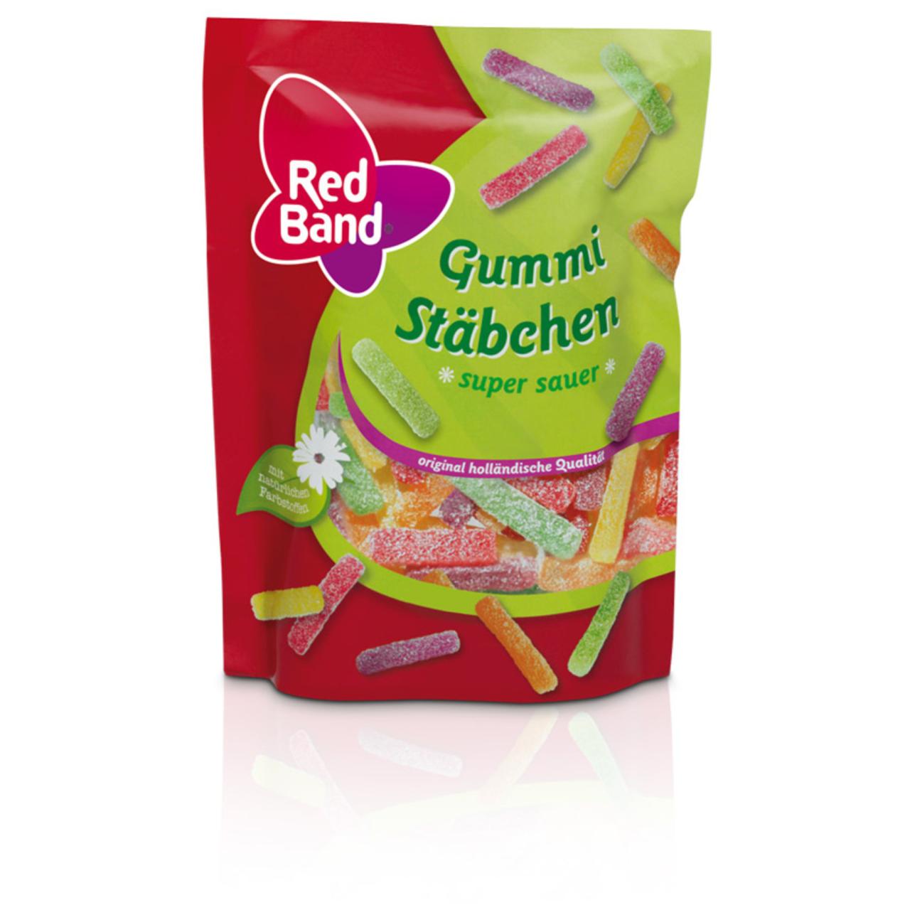 Red Band Gummi Stäbchen Super Sauer 200g