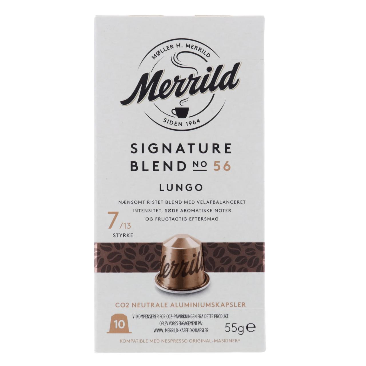 Merrild Kaffee Blend 56 Alu Kapseln 55g