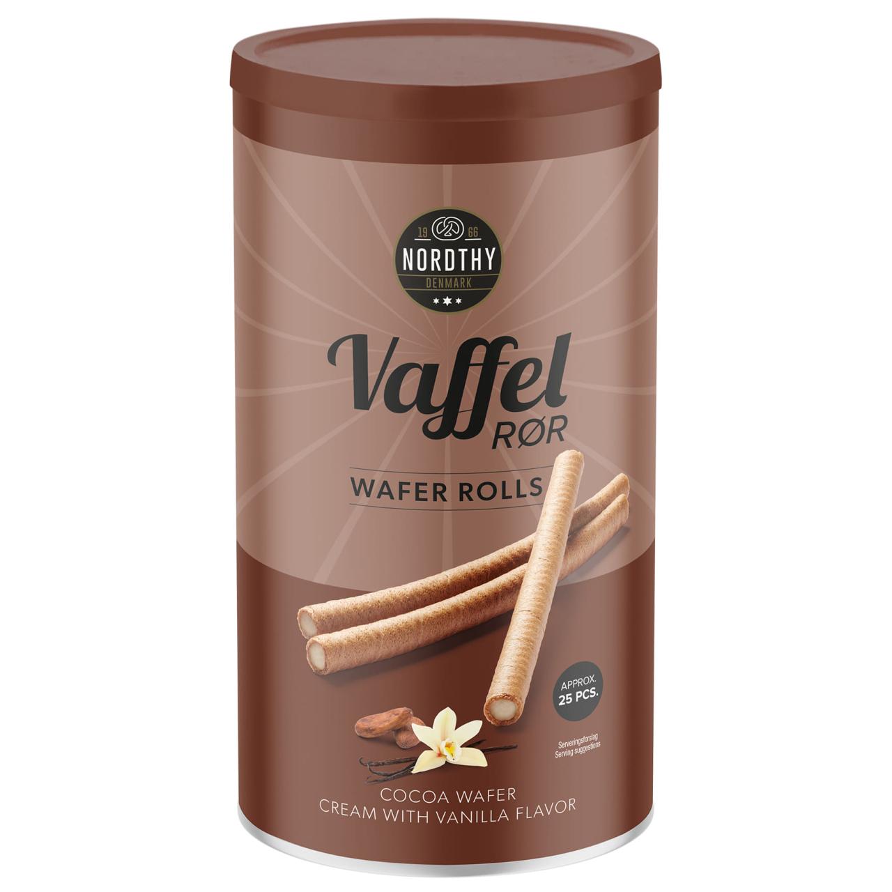 Nordthy Vaffelrør Kakao med Vanilje 250g