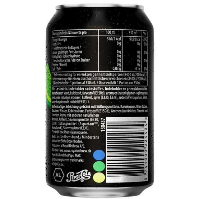 Pepsi Max Lime 24x0,33l