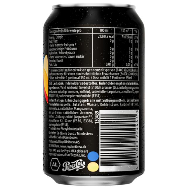 Pepsi Max Mango 24x0,33l