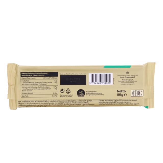 * Toms Guld Barre Mintkaramel 80g