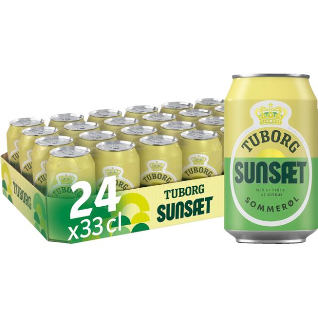 Tuborg Sunsæt Sommerøl 4,6% 24x0,33l Dose