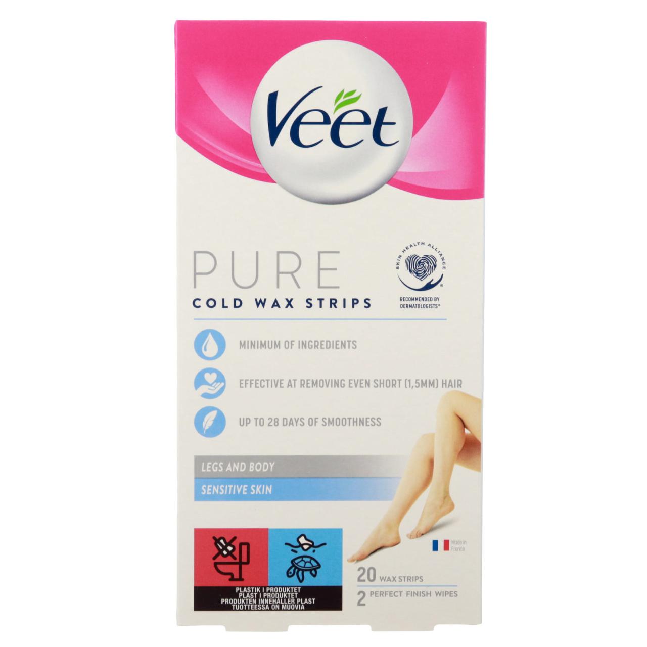 Veet Pure Cold Wax Strips Sensitive Ben & Krop 22 St.