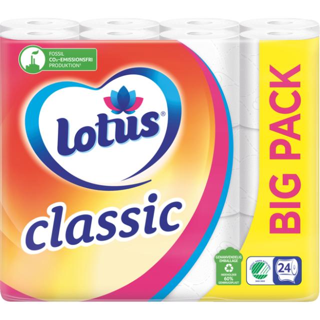 Lotus Classic Toiletpapir/Toilettenpapier 24Rl.