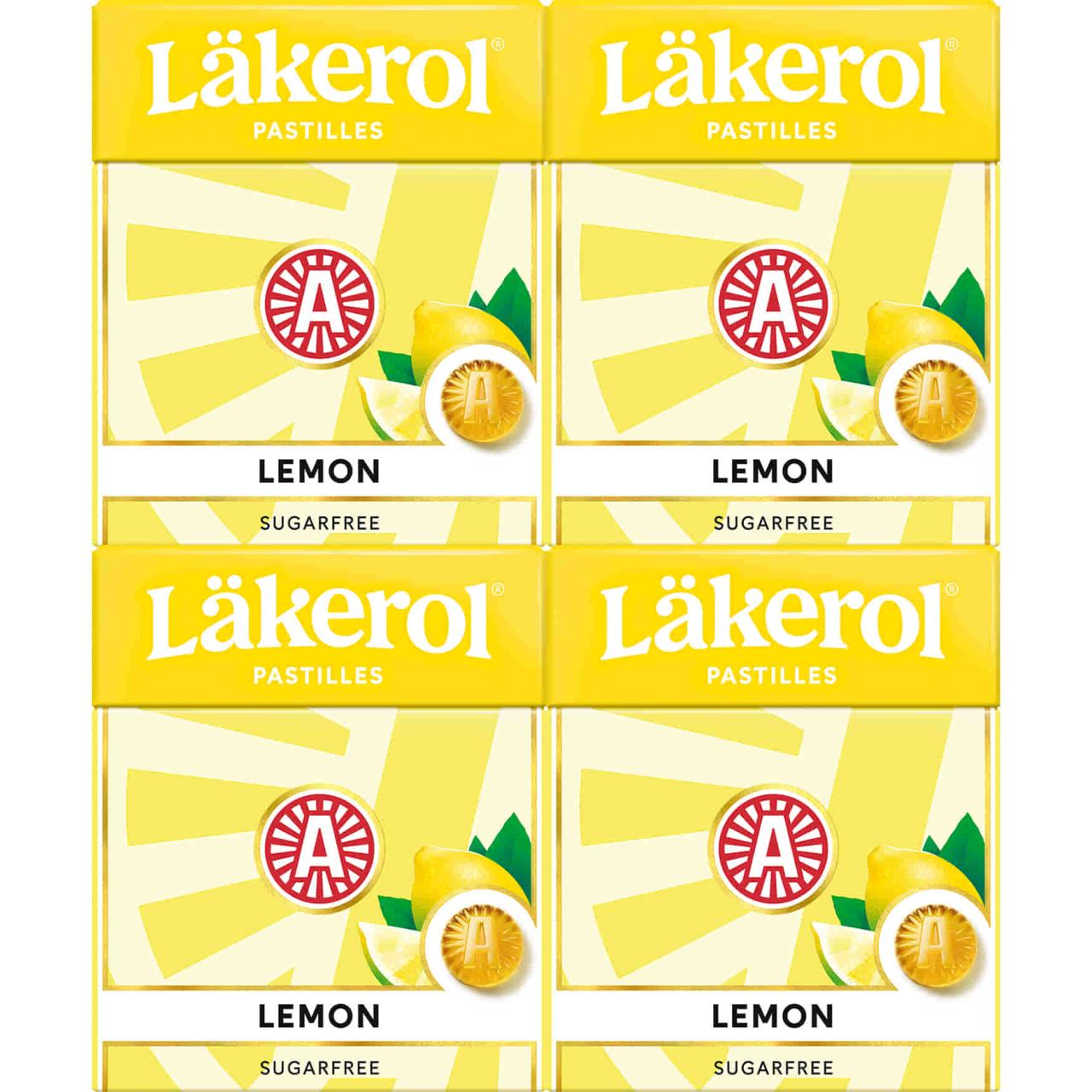 Läkerol Lemon 4x25g