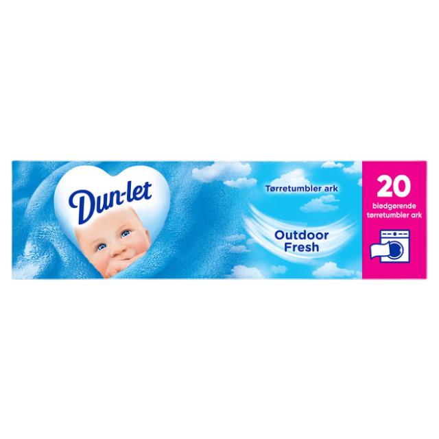 Dun-Let Dryer Sheets Outdoor Fresh 20 St