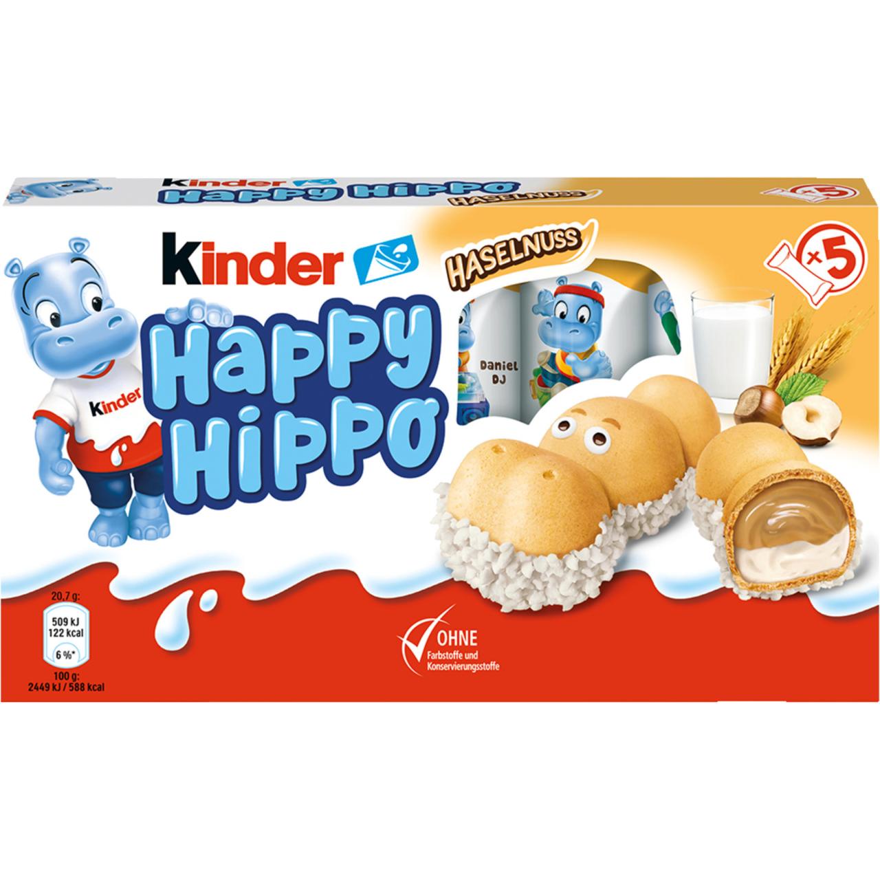 Ferrero Kinder Happy Hippo Haselnuss 5x20,7g