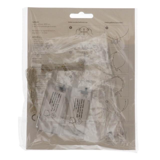 Led Ballon 2stk. Multifarvet  ø50cm