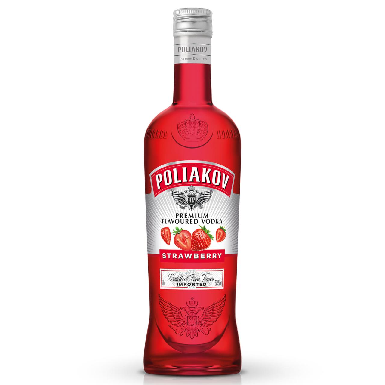 Poliakov Vodka Strawberry 37,5% 0,7l