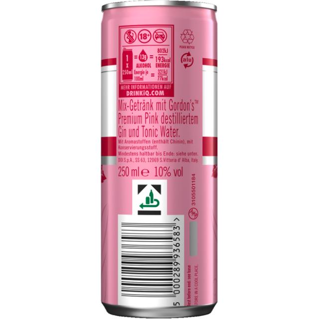 DPG Gordons Pink Gin & Tonic 10% 0,25l Ds