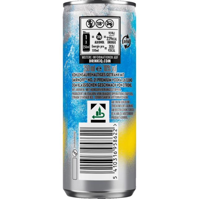 DPG Smirnoff Ice 10%  0,25l Ds