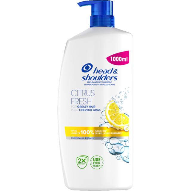 Head & Shoulders Shampoo Citrus mit Pumpe 1l