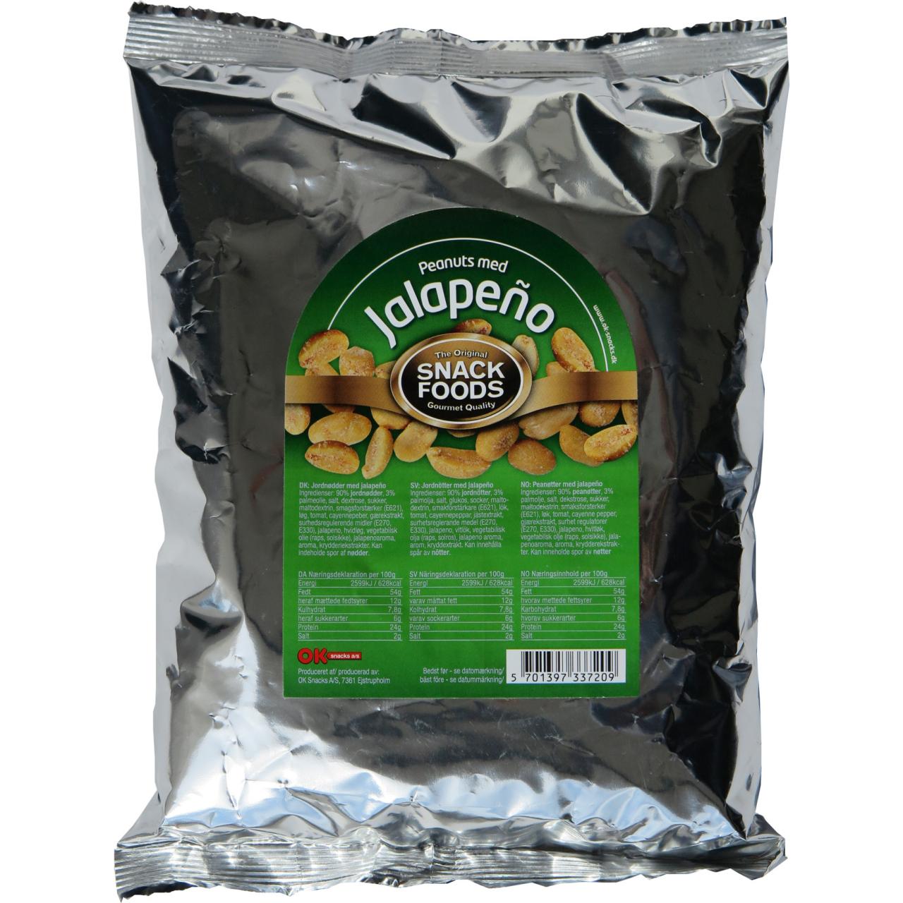 SF Peanuts med Jalapeño 800g