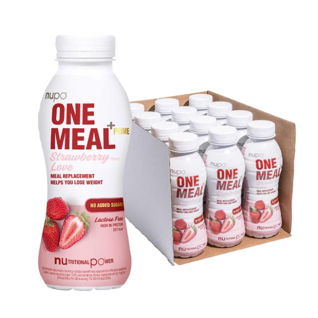 Nupo One Meal + Prime RTD Strawberry 12x330ml