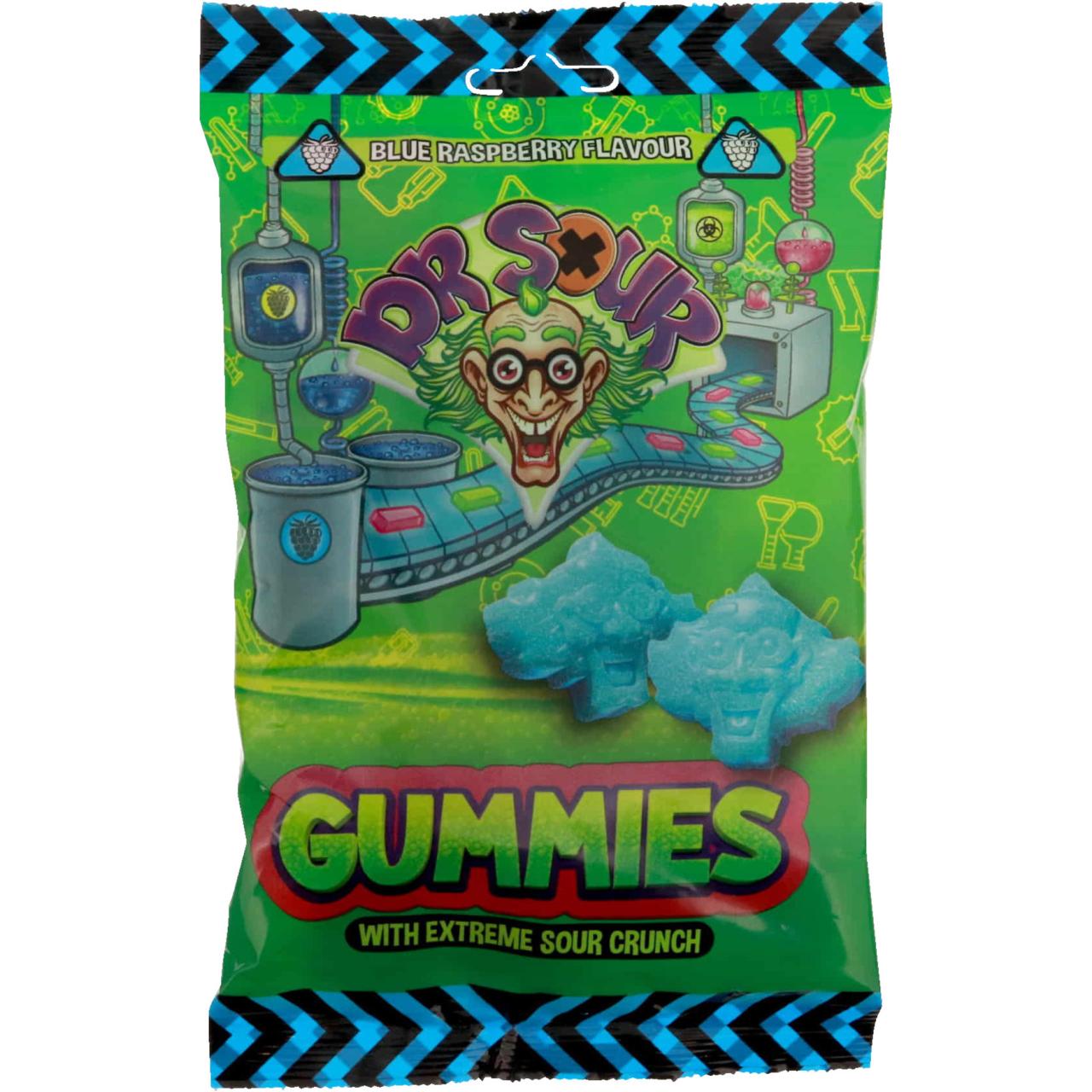 Dr. Sour Gummies Blue Raspberry Flavour 200g