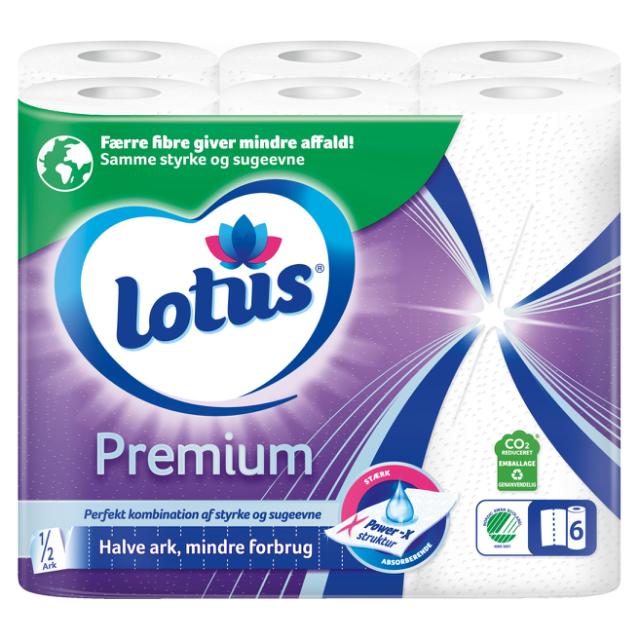 Lotus Premium Køkkenrulle/Küchenrolle 6 Ro.