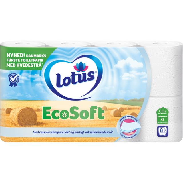 * Lotus Ecosoft 8 rl. Toiletpapir/Toilettenpapier mit Stroh 8 Rollen