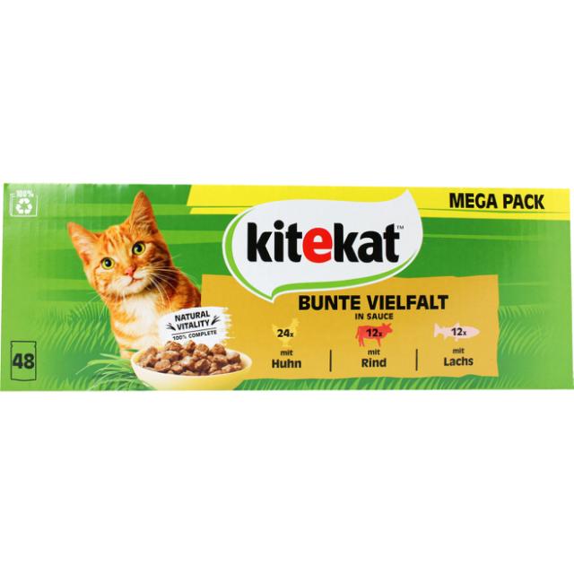 Kitekat Mega Pack Bunte Vielfalt in Sauce 48x85g