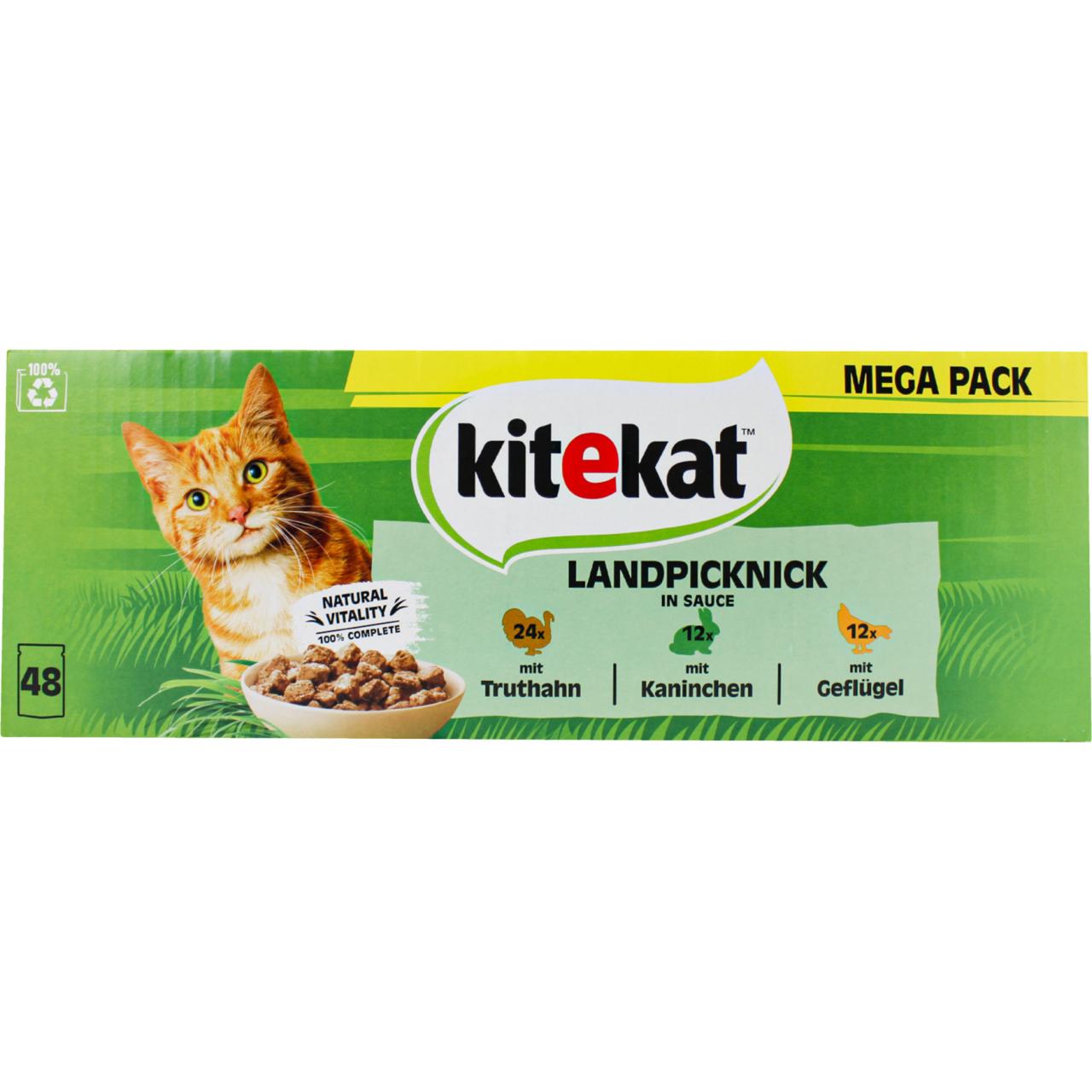Kitekat Mega Pack Landpicknick in Sauce 48x85g