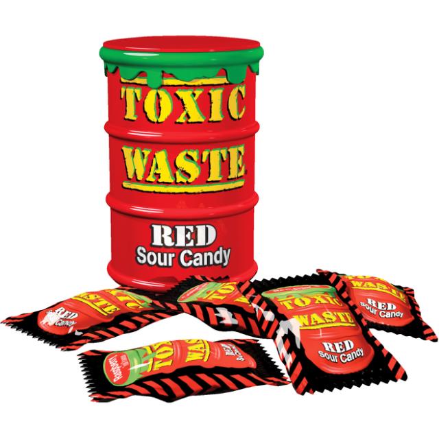 Toxic Waste Red Sour Candy 42g