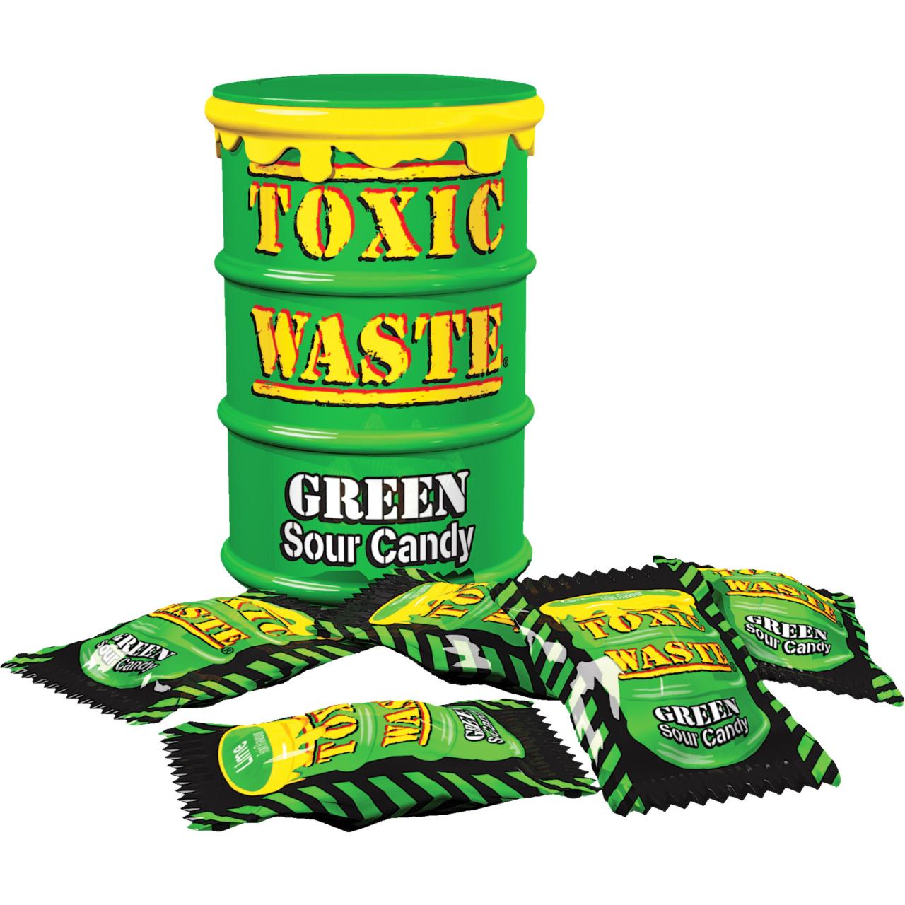 Toxic Waste Green Sour Candy 42g