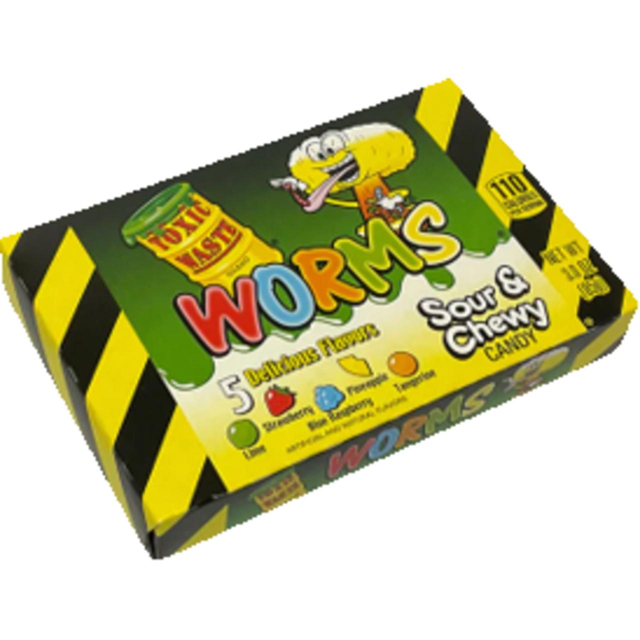 Toxic Waste Worms Sour Chewy Candy 85g 