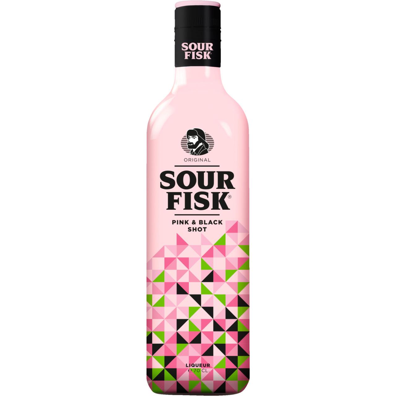 Sour Fisk Pink & Black Shot 15% 0,7l