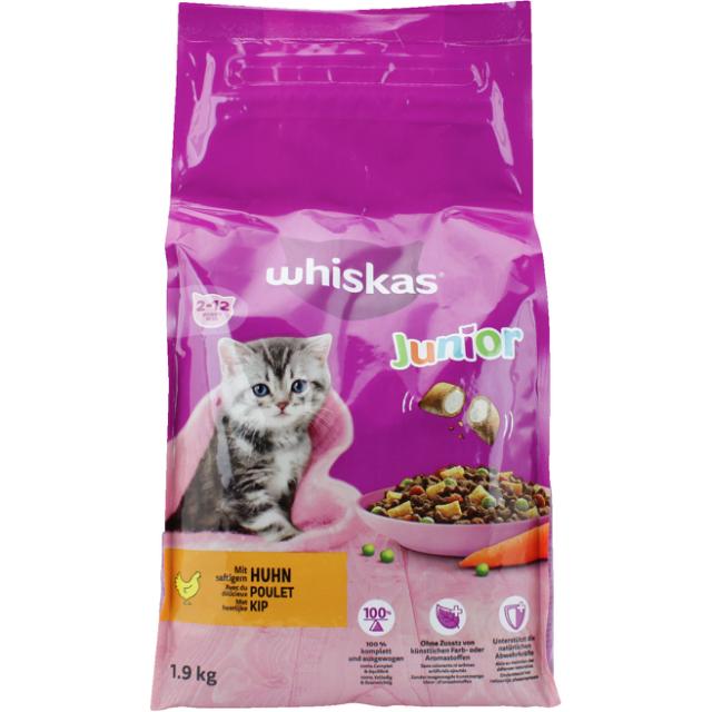 * Whiskas Junior m. Kylling/Huhn 1,9kg