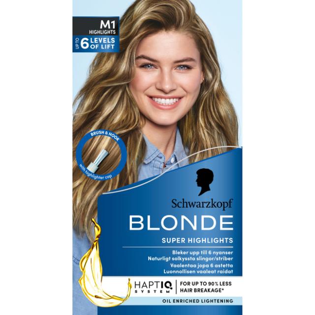 Schwarzkopf Haarfarbe Blonde M1 Highlights Super