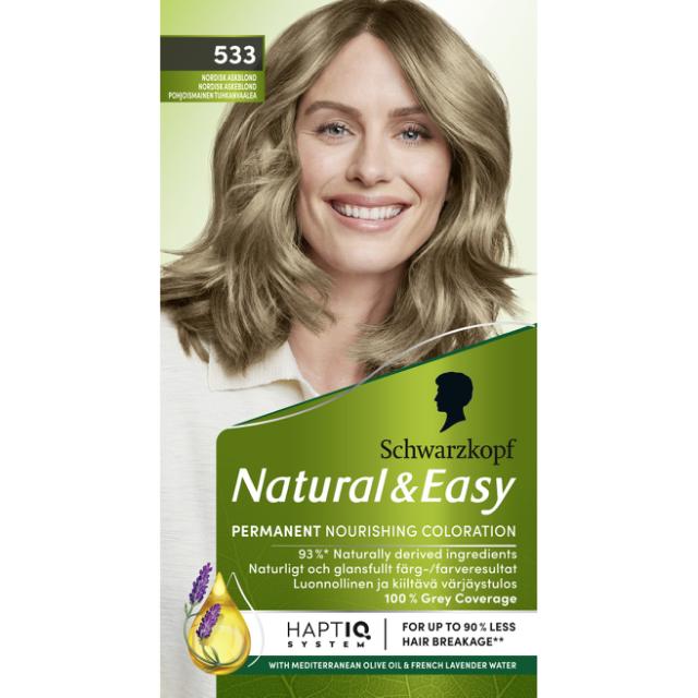 Schwarzkopf Haarfarbe Natural & Easy 533 Aske Lysblond