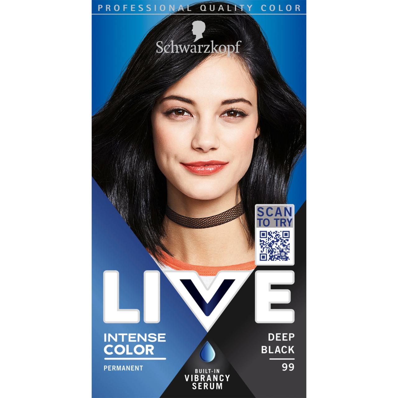 Schwarzkopf Haarfarbe Live 99 Deep Black