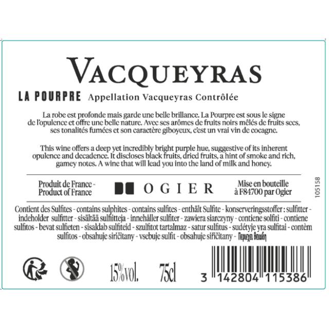 Ogier Vacqueyras Rouge 14,5% 0,75l