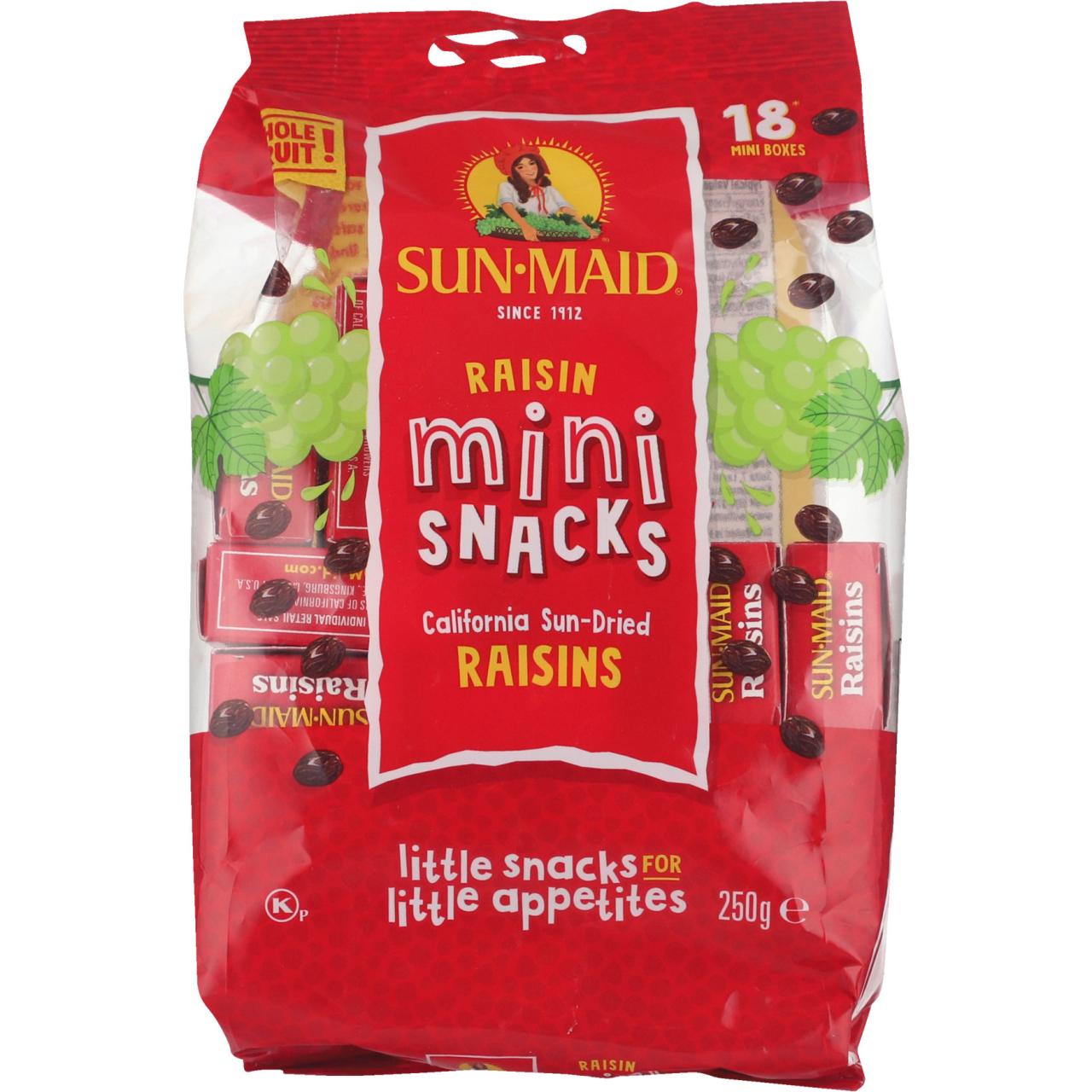 Sun Maid Rosinen Mini Snacks 18 Pck. 250g