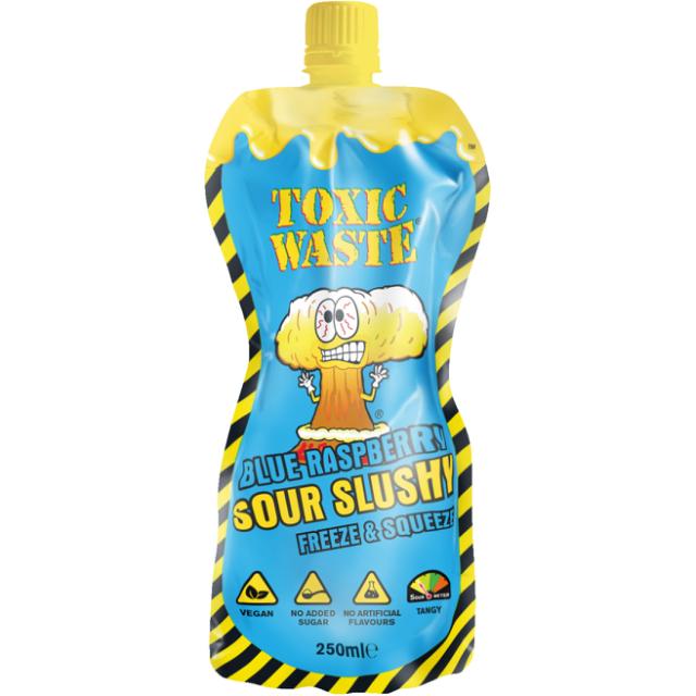 Toxic Waste Blue Raspberry Sour Slushy 250 ml