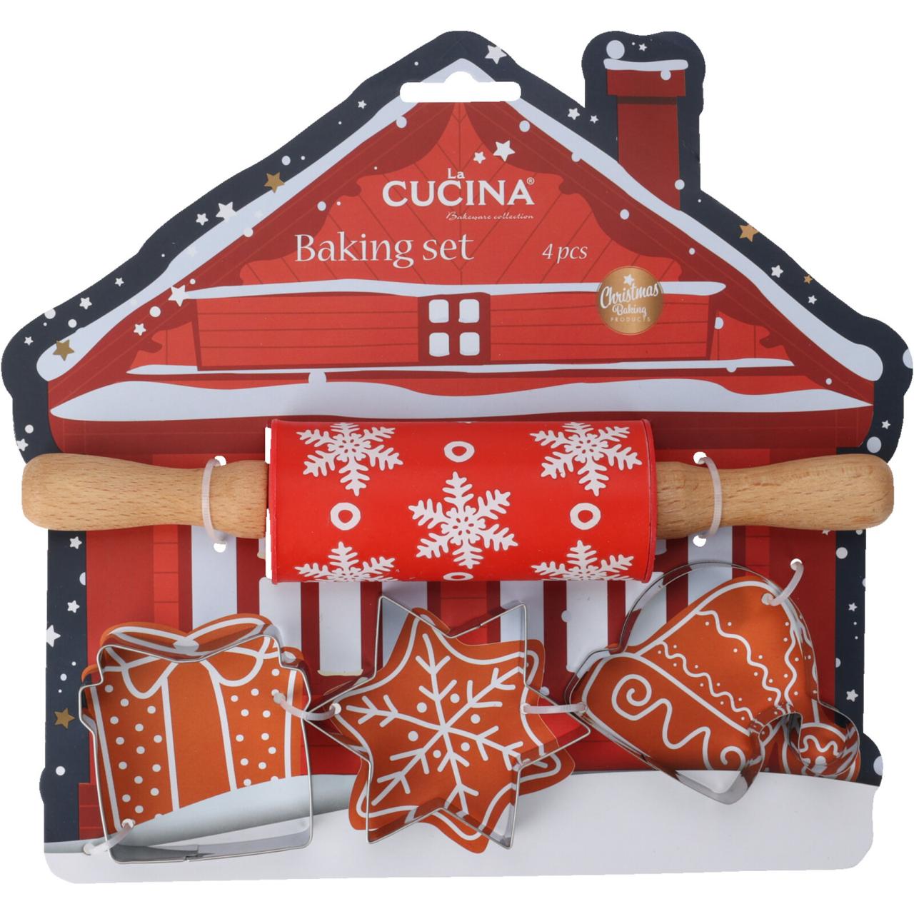 Jule Bage Sæt/Weihnachtsbäckerei Set 4er