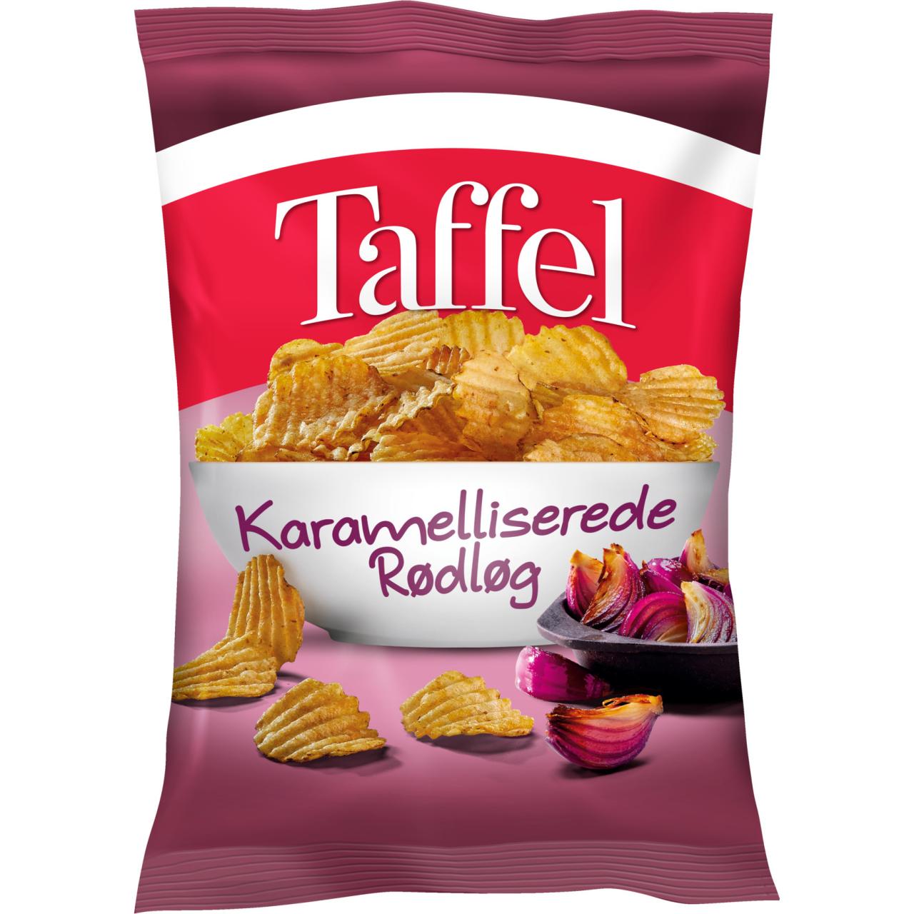 Taffel Chips Karamelliserede Rødløg/Karamellisierte rote Zwiebeln 175g