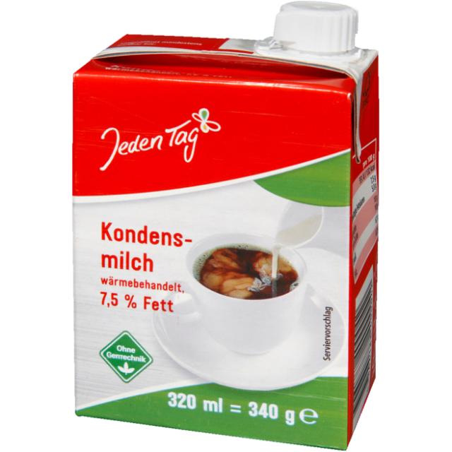 Jeden Tag Kondenseret Mælk/Kondensmilch 7,5% 340 g