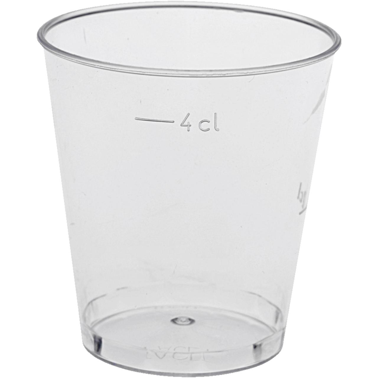 Engangsshotsglas 25 stk. 4 cl/Einweg-Schnapsglas 25 Stk. 4 cl
