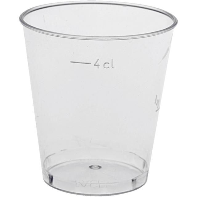 * Engangsshotsglas 25 stk. 4 cl/Einweg-Schnapsglas 25 Stk. 4 cl