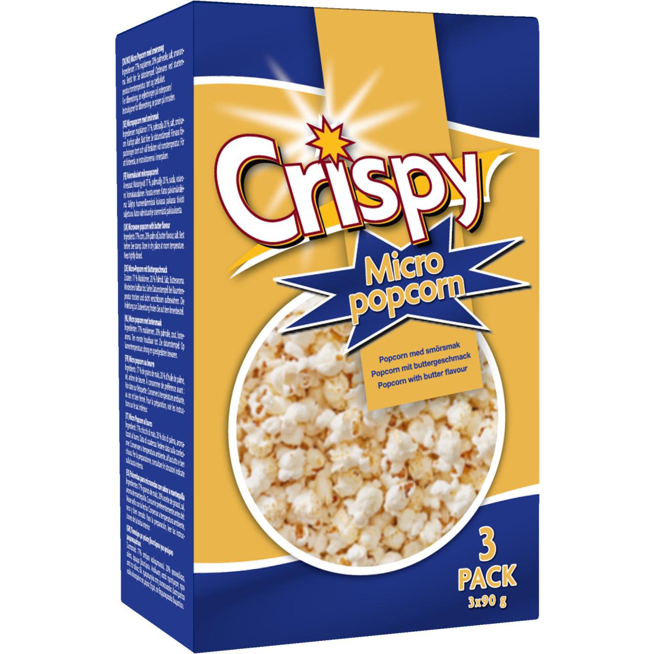 Crispy Micropop Butter 3-pak