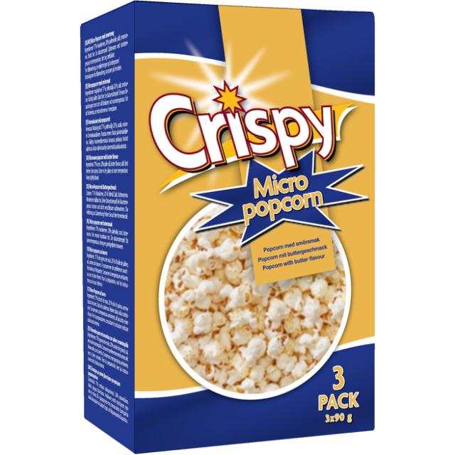 Crispy Micropop Butter 3-pak