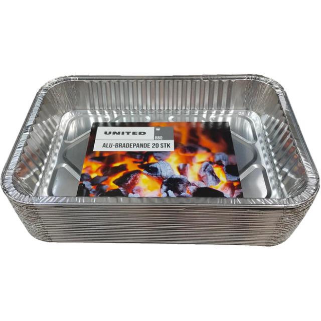 Alubakker 20 stk. 31,5 x 21,3 x 4,4 cm