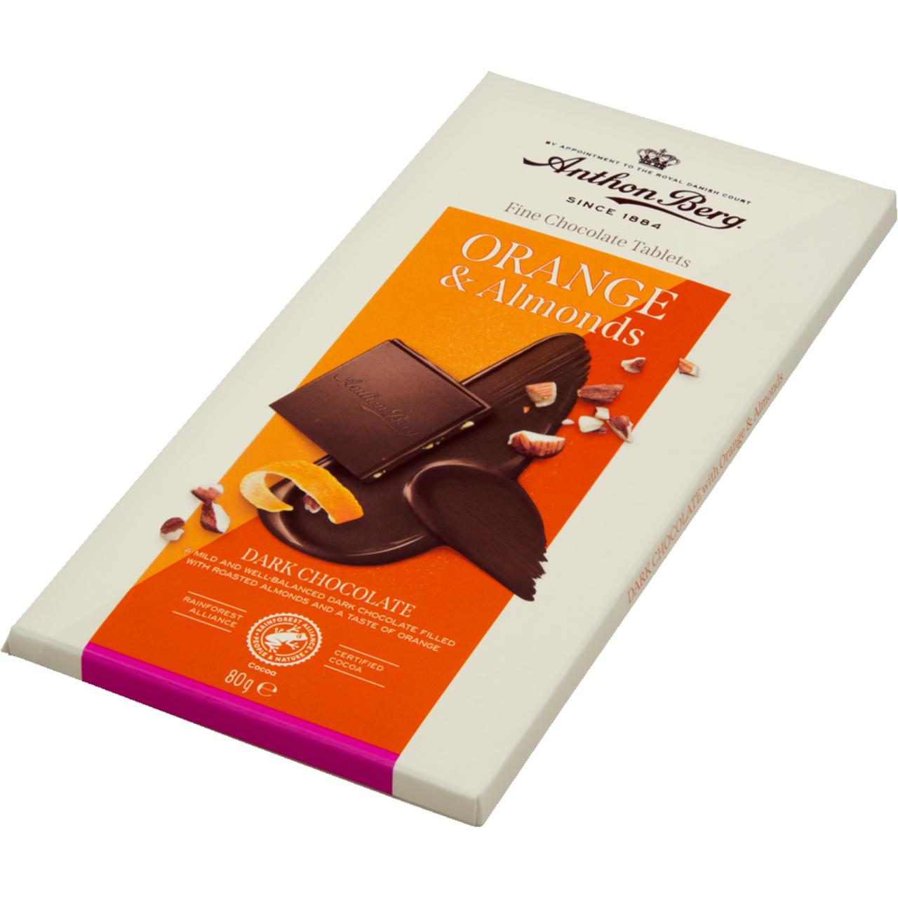 Anthon Berg Dark Orange and Almonds 80g