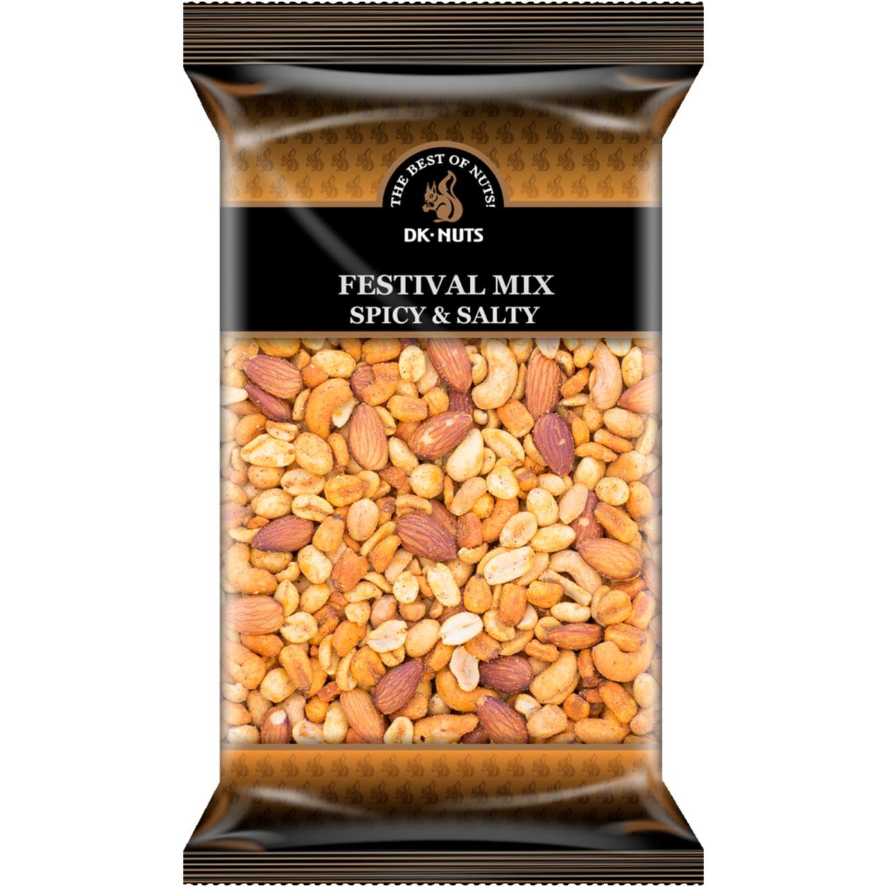 DK-Nuts Festival Mix Spicy & Saltede 800g