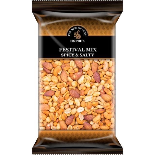 DK-Nuts Festival Mix Spicy & Saltede 800g