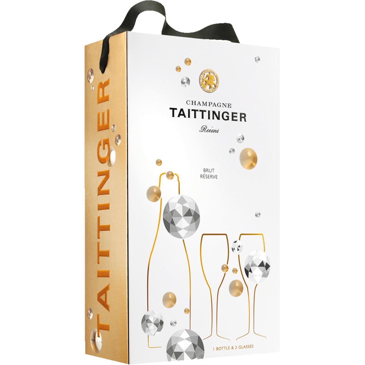 Taittinger Brut Reserve Giftpack 12,5% 0,75l