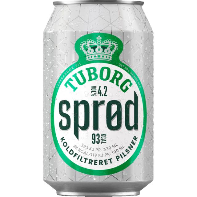 Tuborg Sprød 4,2% 24x0,33l Dose 