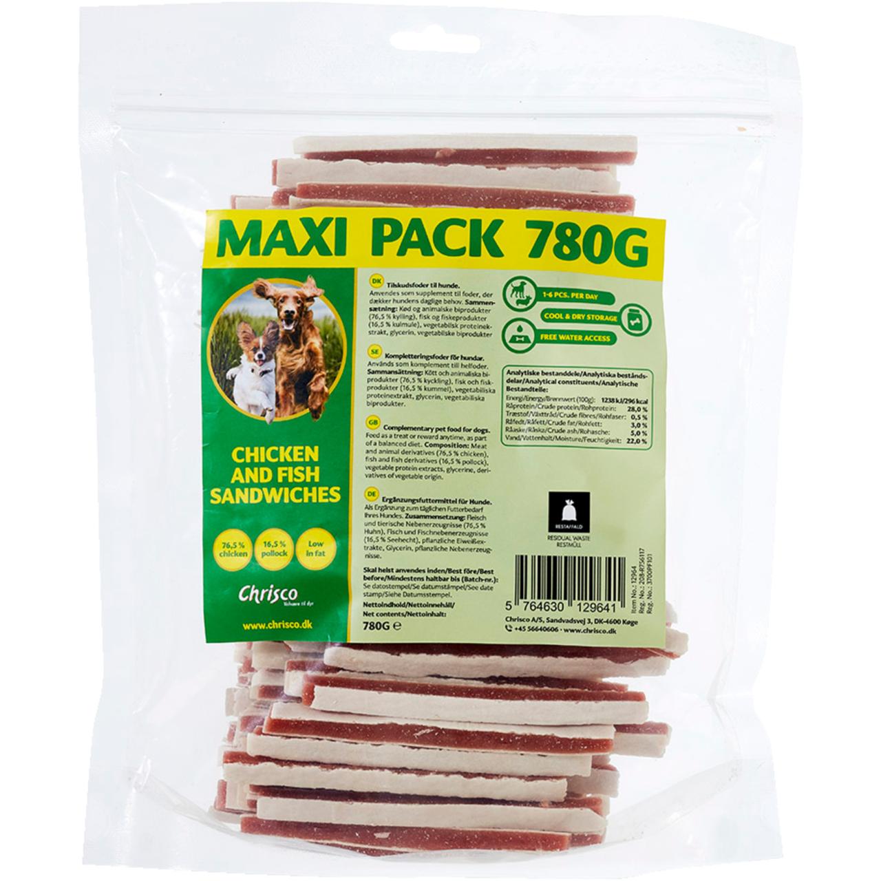 Chrisco Kylling & Fiske Sandwiches 780g